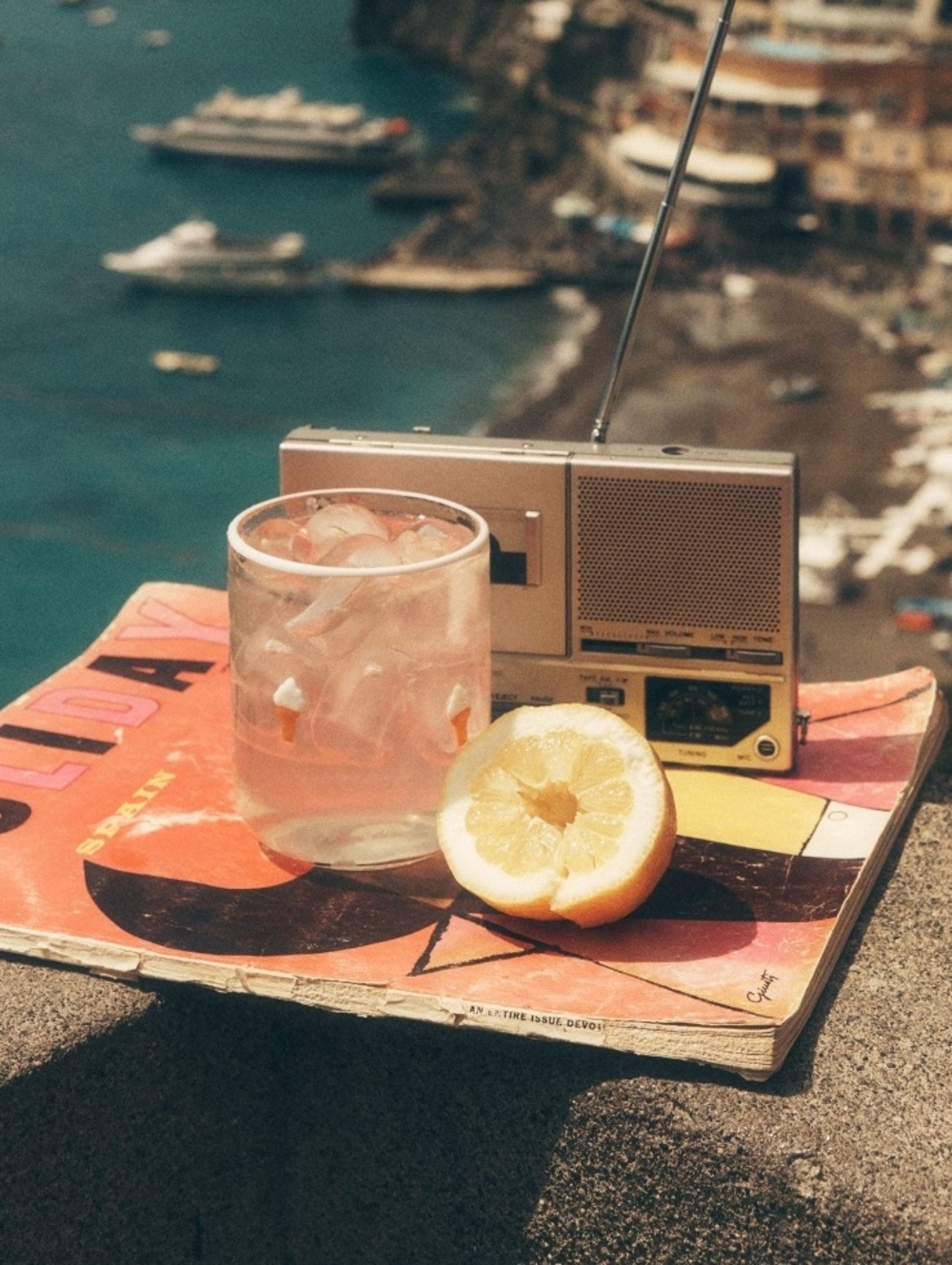 Anthropologie Icon Juice Glass - Boardwalk Ice Cream